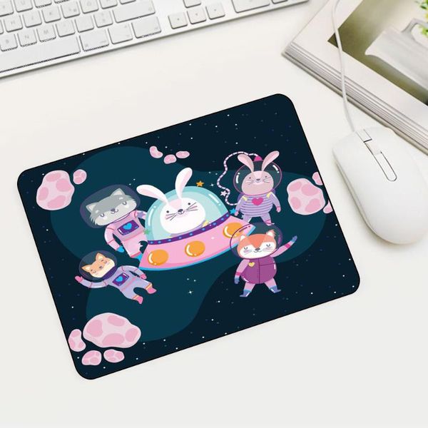

mouse pads & wrist rests anime astronaut small pad with lock edge gaming accessories gamer notebook keyboard non-slip kawaii desk mat