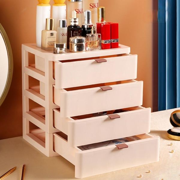 

cosmetics storage box drawer-type large capacity deskdresser organizing cabinet rack bottles & jars