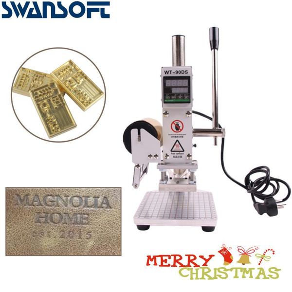 

craft tools swansoft 8x10 foil stamping machine manual bronzing embosser pvc card leather paper wood embossing branding iron heat press