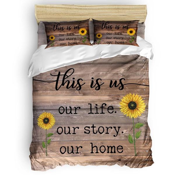 

bedding sets country farm flower sunflower luxury duvet cover fashion set home decoration bed king size comforter