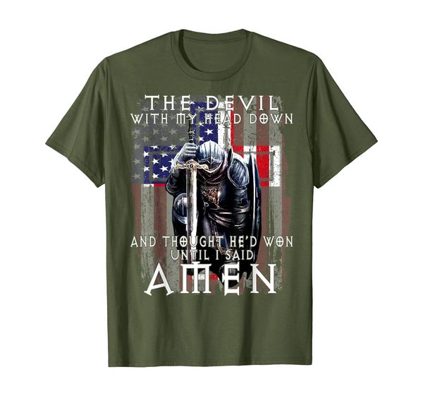 

The Devil Saw Me With My Head Down Thought He'D Won Tshirt, Mainly pictures