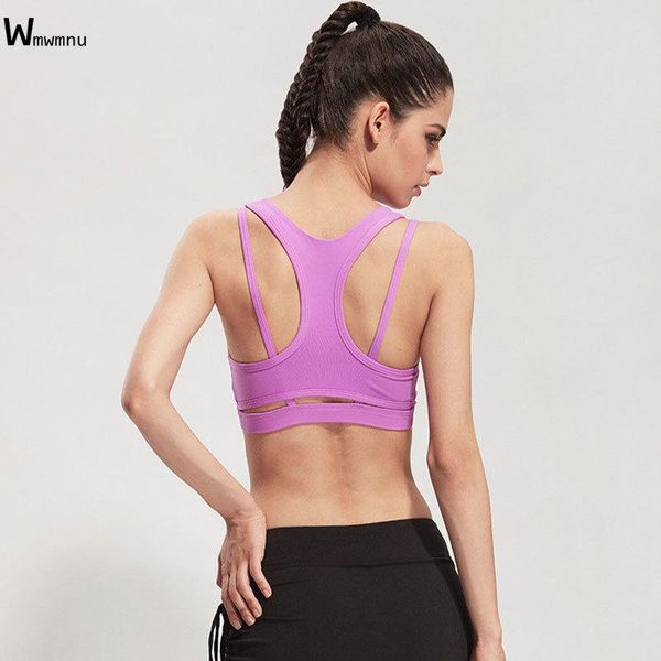 Wmwmnu Damen Sport-BH-Oberteil, Yoga-Oberteil, Damenbekleidung, Heal Orange, Gym-Marke, Fitness-Outfit