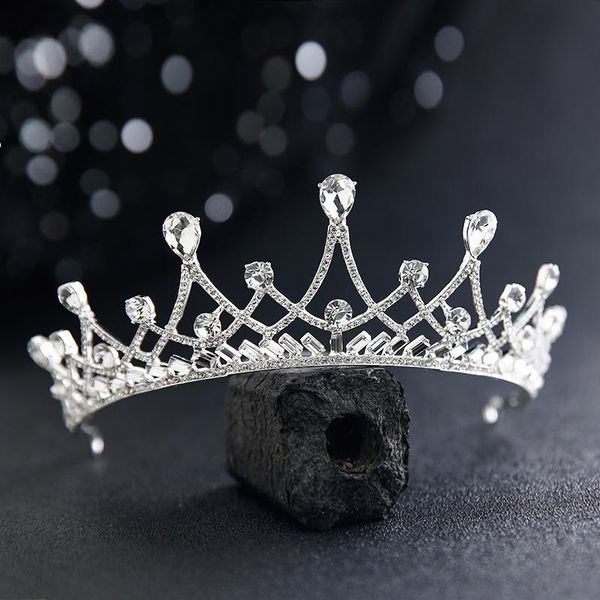 

hair clips & barrettes bride crown and tiaras headdress luxurious rhinestone white yarn jewelry accessories wedding for women, Golden;silver