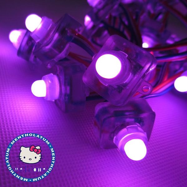 

modules 50pcs green wire dc5v ws2811 with 3pin connectors full color rgb strings node led pixels addressable ip68 waterproof
