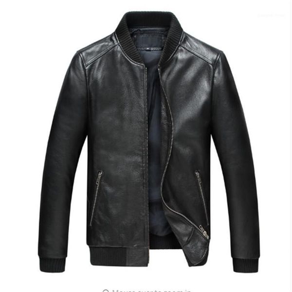 

men's fur & faux autumn male motorcycle jacket skull embroidery cowhide genuine leather coats to 3xl real thick slim fit black fashion