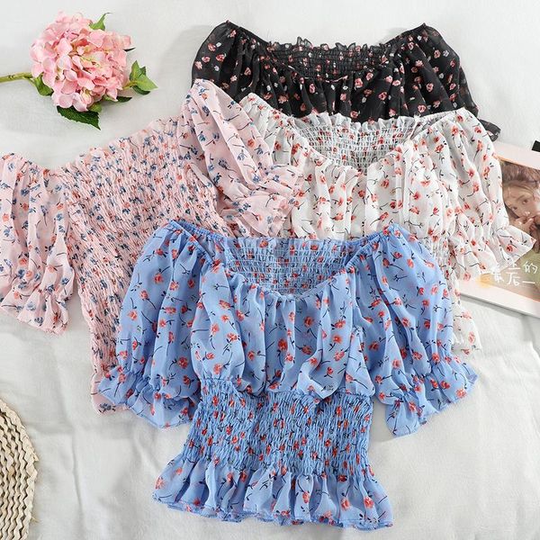 

delivery fast printing short-sleeved short version beautiful girl good quality elastic women's shirt design blouse f113 blouses & shirt, White