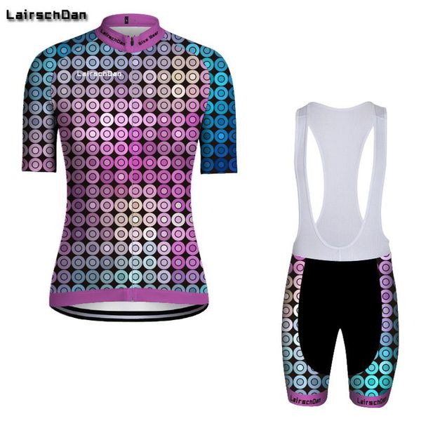 

racing sets sptgrvo lairschdan 2021 colorful women cycling jersey set short sleeve clothing kit2021 mtb bike outfit summer clothes wear suit, Black;blue