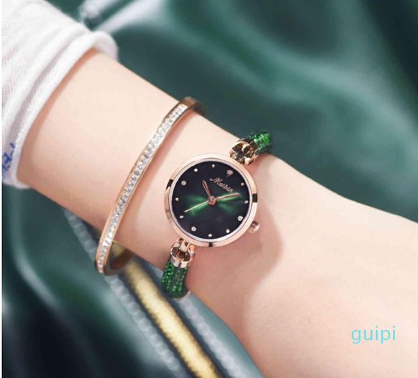 

montre meibin ladies' watch, tiktok, fashion bracelet, lady quartz watch, Slivery;brown