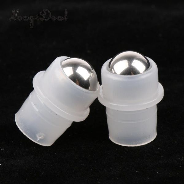 

30x stainless steel rollerball vials ball for essential oils storage bottles & jars