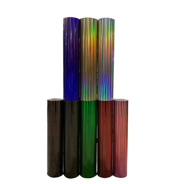 

window stickers 1 sheet 25cmx100cm laser colorful hologram heat transfer iron on film htv t-shirt diy