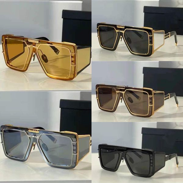 

sunglasses for men and women summer style bps anti-ultraviolet retro shape plate full frame fashion eyeglasses random box, White;black
