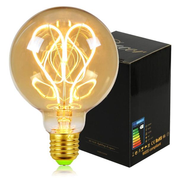 

bulbs tianfan retro edison lamp e27 vintage led filament bulb g125 g95 g80 4w dimmer 220v lighting home