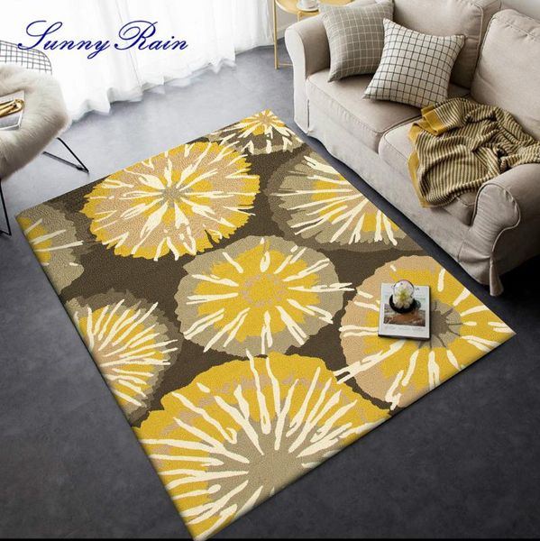 

sunnyrain 1-piece fleece printed morden area rug for living room bedroom carpet kitchen carpets