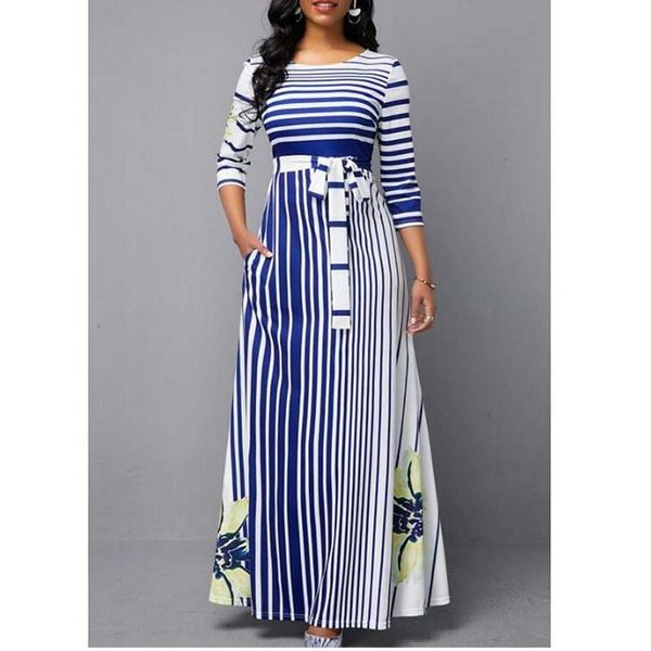 

african dresses for women dashiki stripe patchwok maxi dress robe boubou africaine femme bazin plus size africa clothes casual, Black;gray