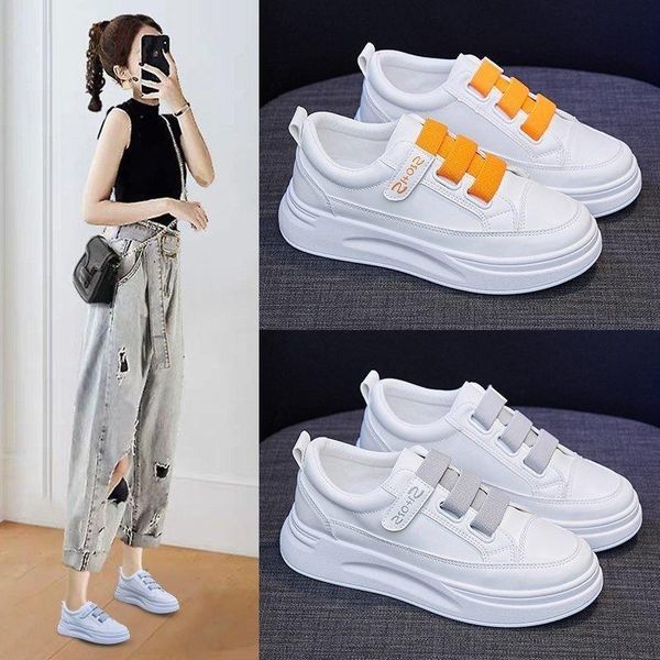 

sandals little white shoes women's spring and autumn models net red board wild 2021 dad casual sports, Black