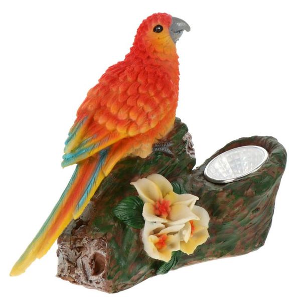 

resin bird garden lamp adornment solar powered animal decorative wall