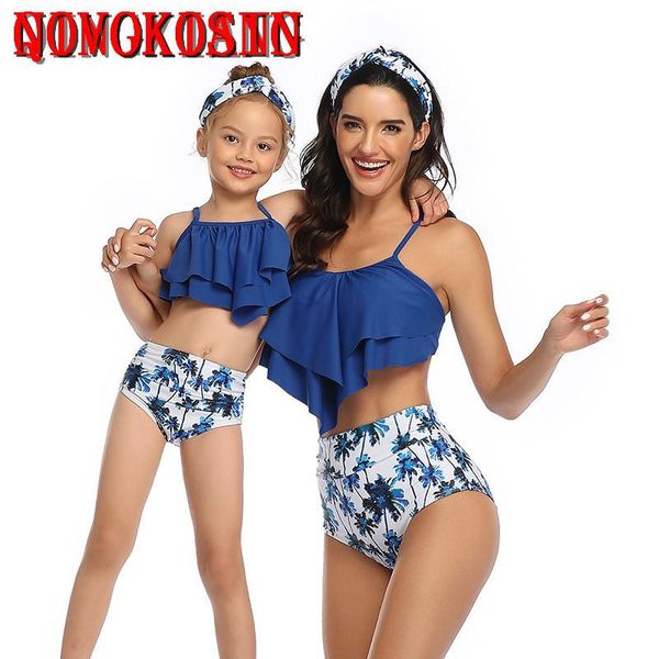 

one-piece suits hy6 s-xl 2021 backless swimsuit women spaghetti straps bikini with printed flowers two-piece swimwear for girl