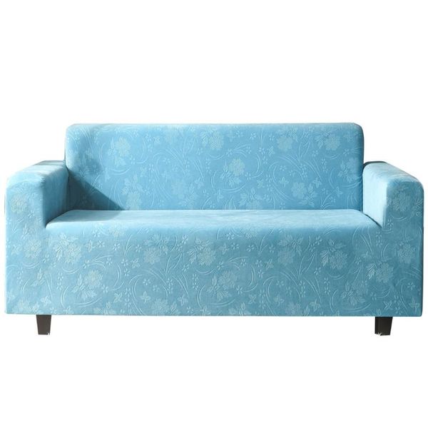 

velvet embossing floral stretch sofa cover for living room universal sectional couch slipcover elastic 1/2/3/4 seater chair covers
