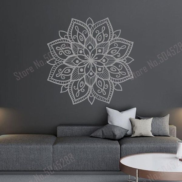 

wall stickers mandala art decal large decor home flower boho sticker bedroom bohemian mural decals z764