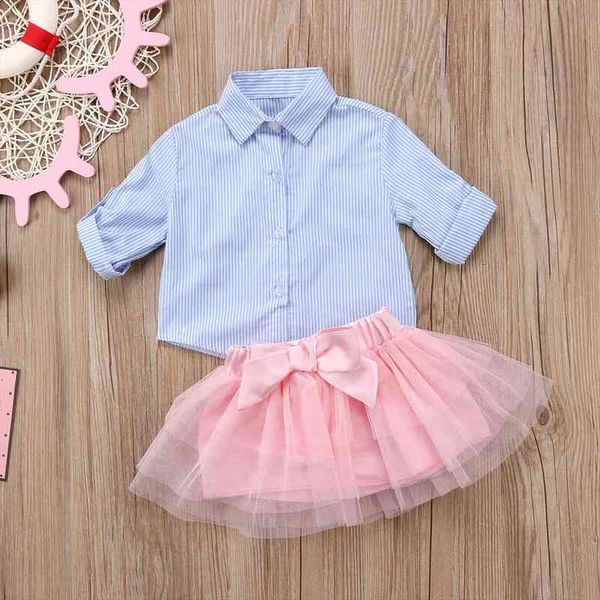 

pretty kids baby girl plaid denim shirt and tulle skirt toddler fall outfit, White