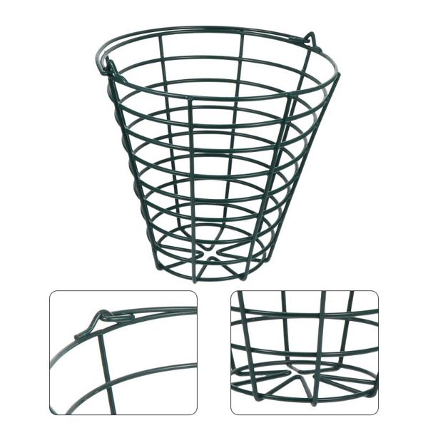 

golf training aids 1pc metal basket stainless steel golfs balls storage container