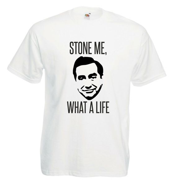 

tony hancock t-shirt - 'stone me what a life ', all sizes/colours, White;black