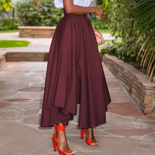 

zanzea ropa de mujer asymmetrical womens skirt bottoms casual solid belted summer holiday, Black