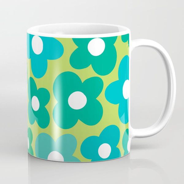 

mugs lime flower power coffee mug
