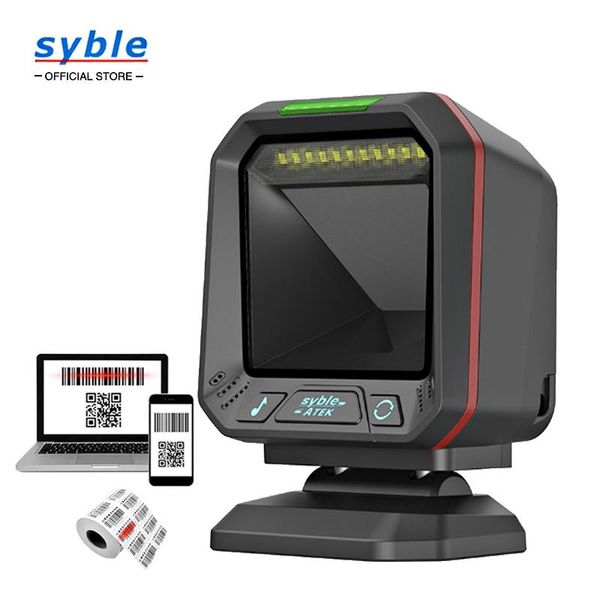 Syble Ly Rilevamento automatico delle immagini industriale Scanner di codici a barre vivavoce omnidirezionale Piattaforma di scansione di codici a barre 2D Scanner AK-9608