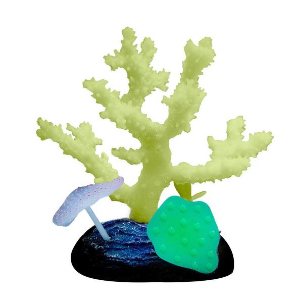 

ornament glowing effect aquarium decoration simulation artificial coral landscape fish tank sea silicone reusable craft home decorations