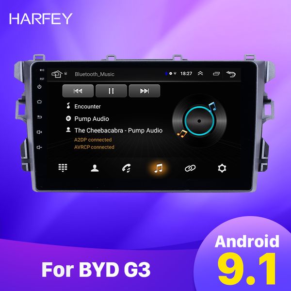 9-Zoll-Android-Auto-DVD-GPS-Radio-Player für BYD G3 Bluetooth AUX Musik HD-Touchscreen-Unterstützung Carplay Rückfahrkamera TPMS DVR OBD