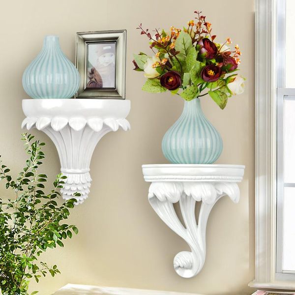 

european style decore hanging shelf wall decoration storage rack flower figurines display stand crafts decroative shelves other home decor