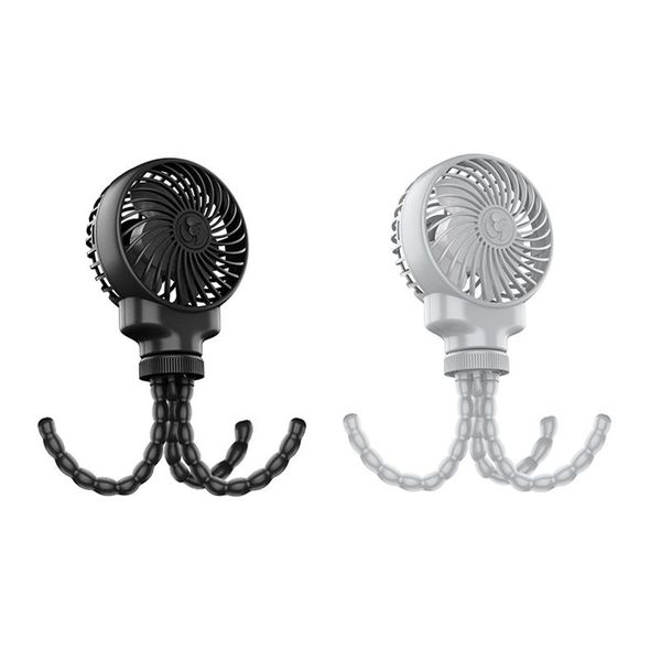 

mini-handheld personal portable fan, for baby stroller crib car seat , with flexible tripod fix usb charging electric fans