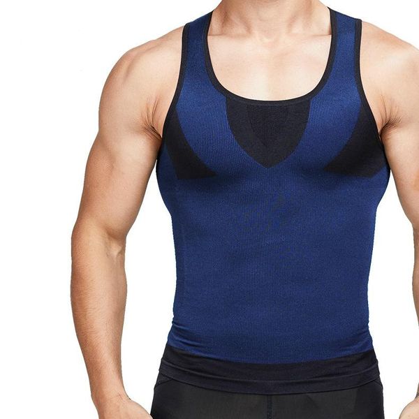 

men's body shapers gynecomastia prayger shaper men posture corrector slimming chest waist trainer, Black;brown
