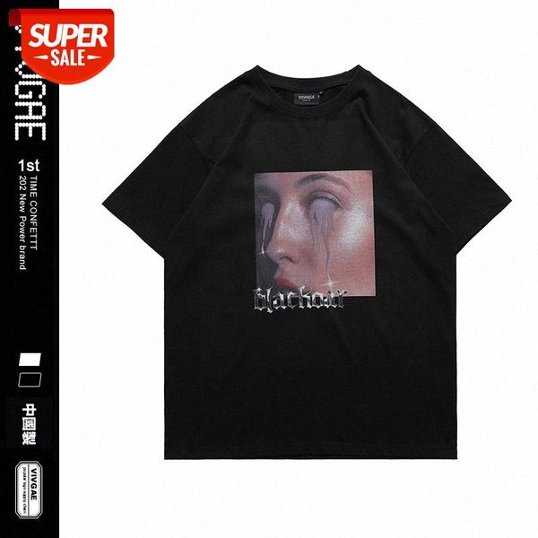 

vivgae men's spoof face print loose couple short-sleeved t-shirt #ym9g, White;black