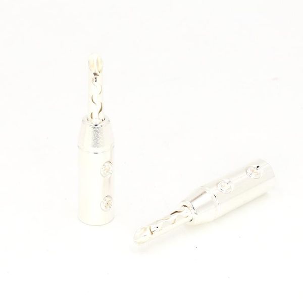 

smart power plugs yter brass silver plated speaker banana cable terminal connector amp plug
