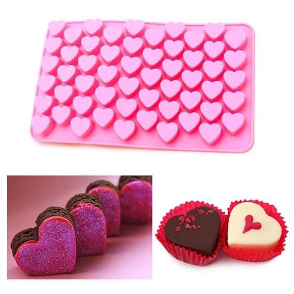 

holes heart love shape silicone cake baking mold fondant modelling decorating tools diy candy mousse chocolate moulds