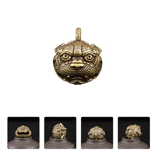 

party favor 2pcs pi xiu key chain bell pendant yao ring ornament brass pendants