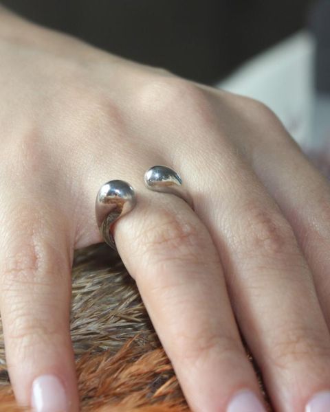 

cluster rings modern jewels design 925 sterling silver ring, Golden;silver