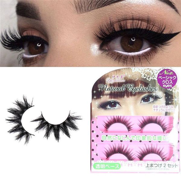 

fake lashes faux mink natural eyelashes lift set thick long extension product fluffy soft boxes packaging eye cosmetics1