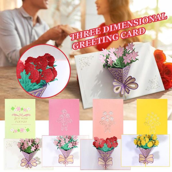 

3d mother's day card creative handmade paper greeting blessing envelopes gift wrap