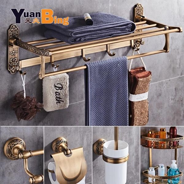 

bath accessory set ancient aluminum hardware sets brone bathroom accessories towel rack soap dish toilet brush paper holder