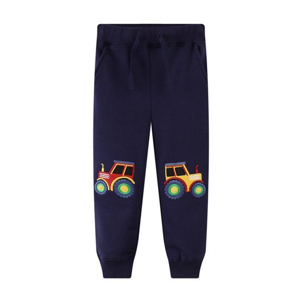 

trousers jumping meters 3-8t boys sweatpants cars embroidery fashion drawstring toddler pants sport baby clothes full pant, Blue
