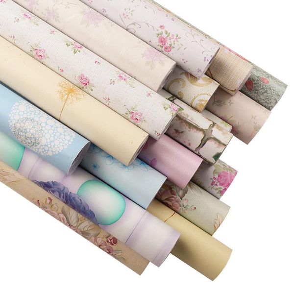 

wallpapers self-adhesive wallpaper furniture renovation home decoration waterproof pvc solid color dormitory bedroom thickened warm