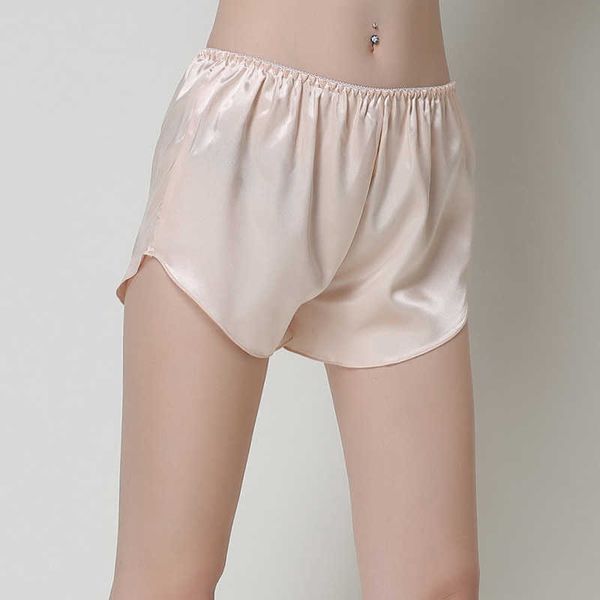 

sleepwear silk women's boxer shorts matching multi color options, Black;red