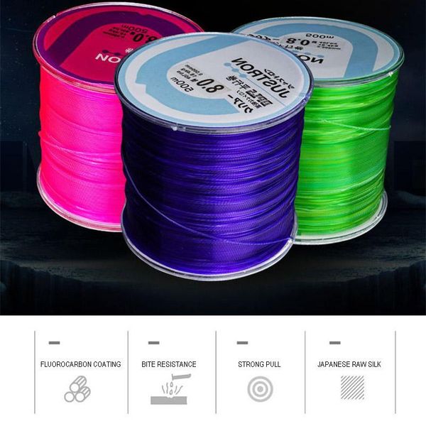 

500m braid nylon fishing line high strength multifilament sea freshwater qw