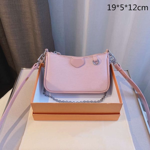 

2021 women shoulder bag solid color chain handbag designers luxurys brands purse summer fashion crossbody bags underarm purses water ripple