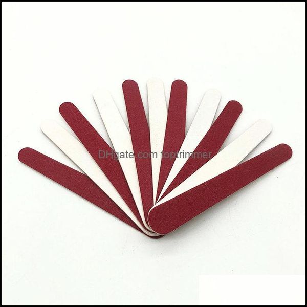 

files tools art salon health & beautynail disposable wood board red and white mini veneer 7.6cm polished sand bar nail file drop delivery 20