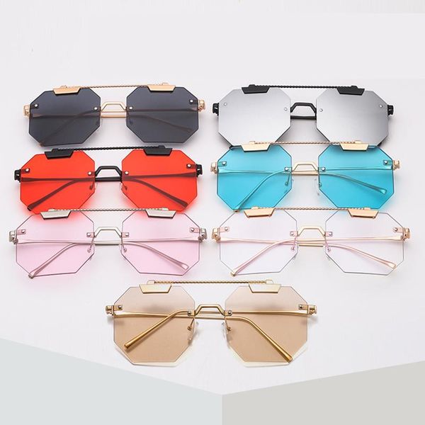 

sunglasses isn polygon men steampunk sun glasses women 2021 fashion vintage uv400 goggle zonnebril heren de sol mujer, White;black