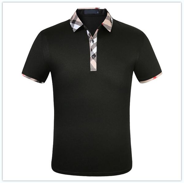 Модные дизайнерские рубашки поло Мужская футболка с коротким рукавом Оригинальная рубашка с одним отворотом Мужская куртка Спортивная одежда Беговой костюм M-3XL # 662